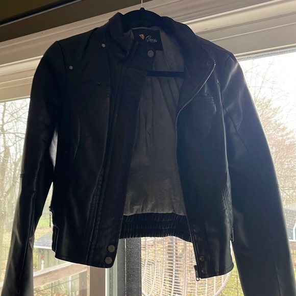Guess Leather Jacket - Picture 1 of 5